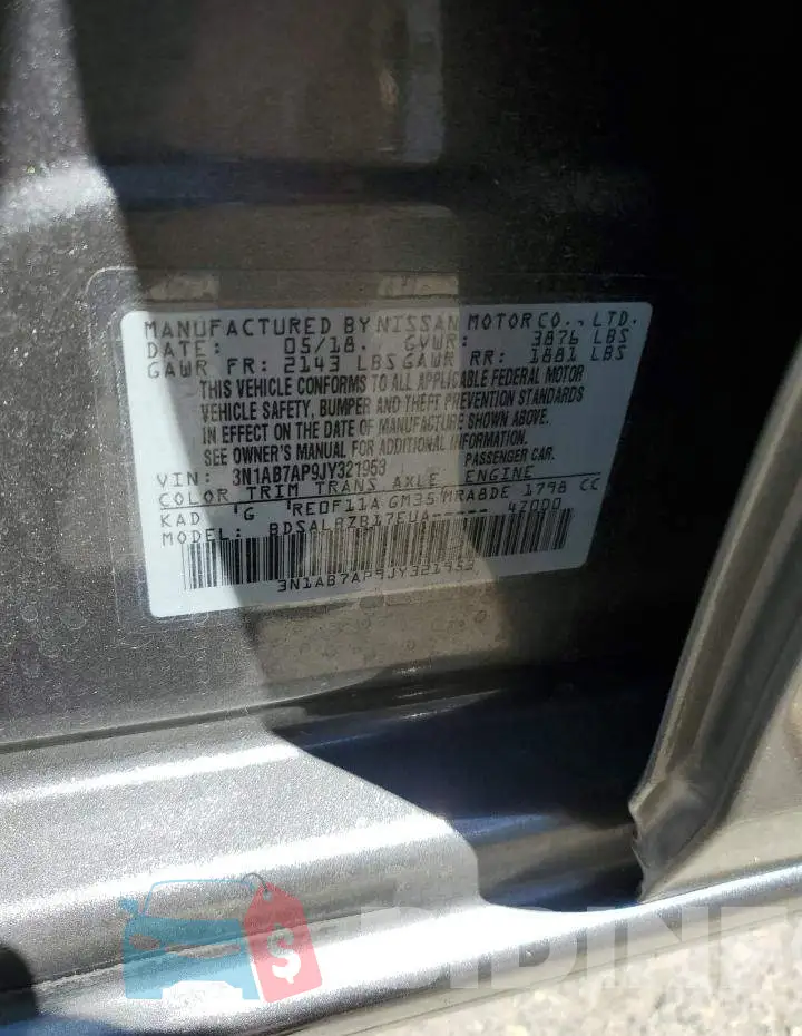 3N1AB7AP9JY321953 Photo# 12
