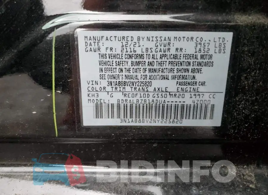 3N1AB8BV2NY225820 Photo# 12