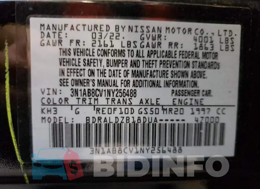 3N1AB8CV1NY256488 Photo# 13