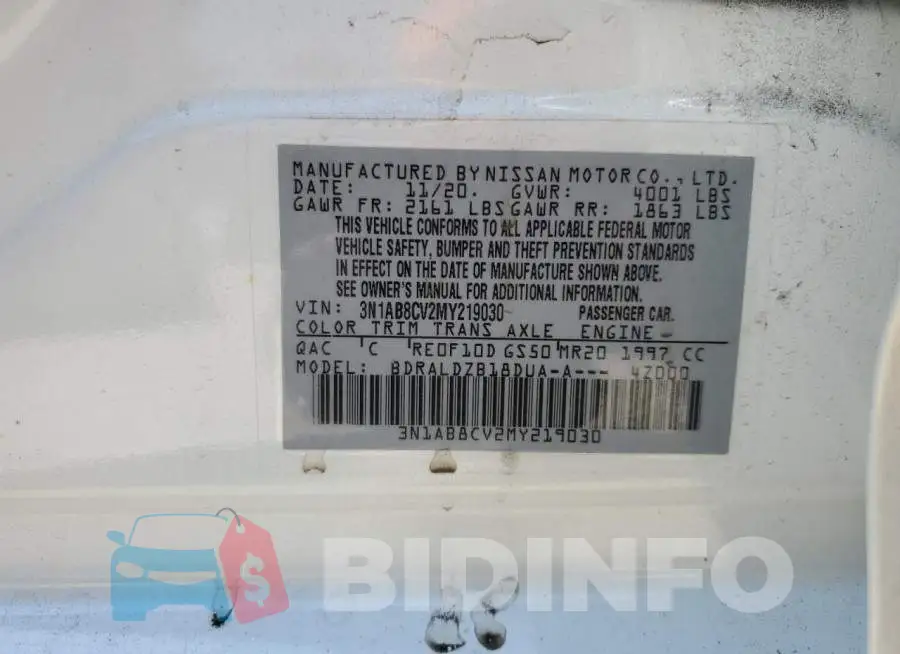 3N1AB8CV2MY219030 Photo# 12