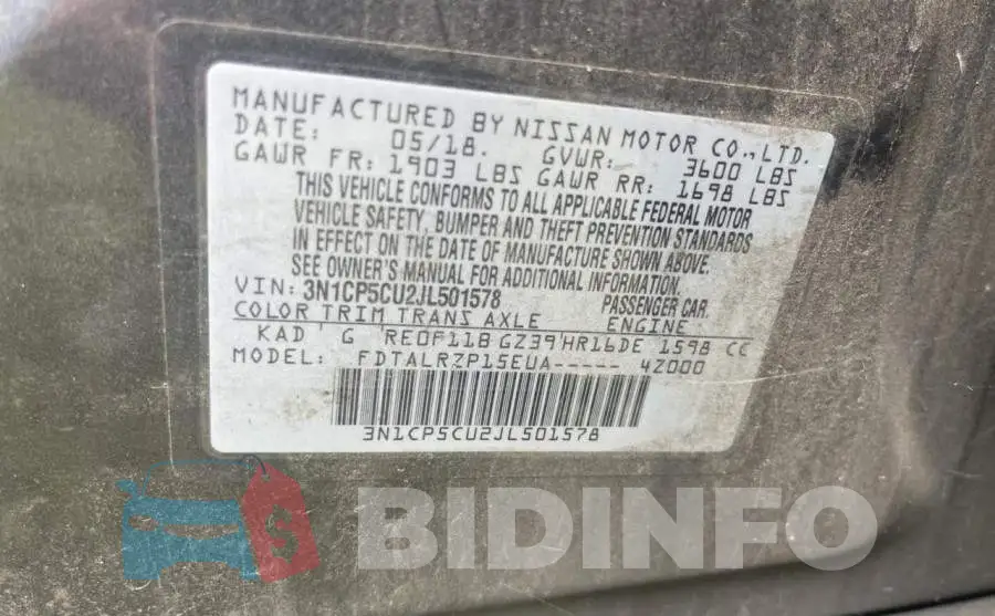 3N1CP5CU2JL501578 Photo# 10