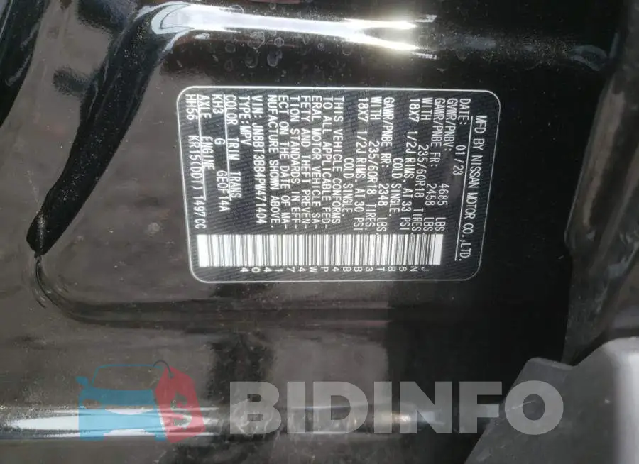 JN8BT3BB4PW471404 Photo# 12