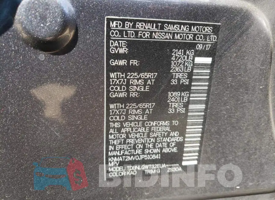 KNMAT2MV0JP510841 Photo# 13