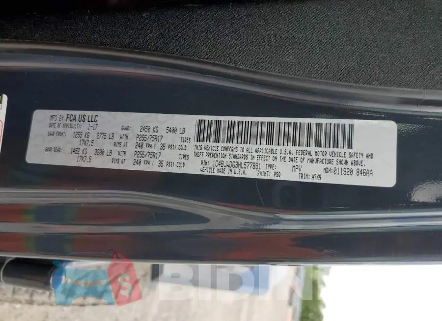 1C4BJWDG3HL577891 Photo# 12