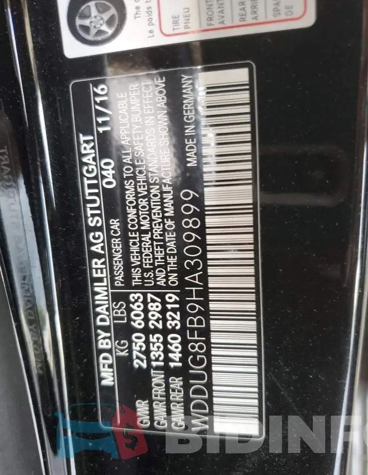 WDDUG8FB9HA309899 Photo# 12