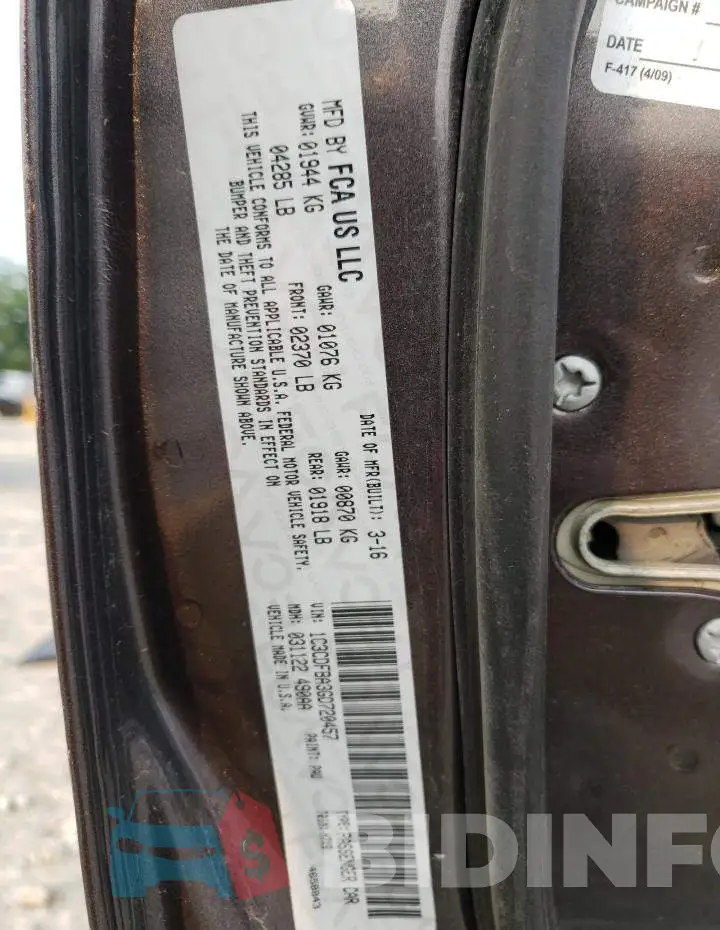 1C3CDFBA3GD720457 Photo# 12
