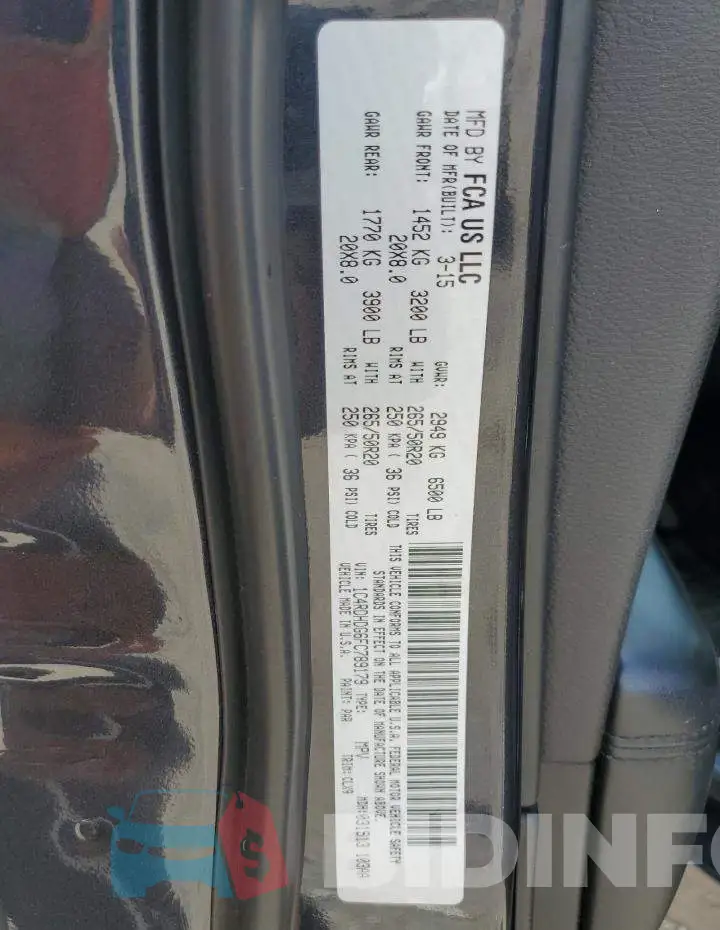 1C4RDHDG6FC789179 Photo# 14