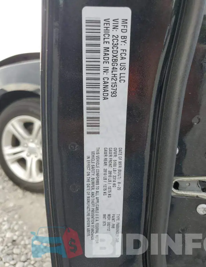 2C3CDXBG4LH215793 Photo# 12