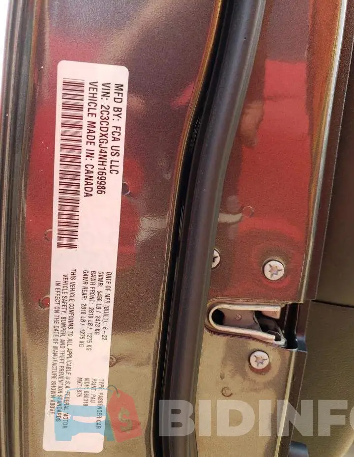 2C3CDXGJ4NH169986 Photo# 12