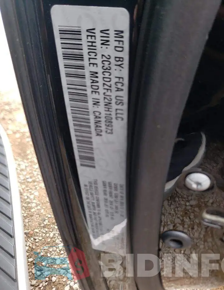 2C3CDZFJ2NH108973 Photo# 12