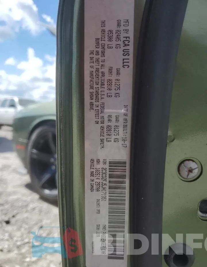 2C3CDZFJ5JH171351 Photo# 12