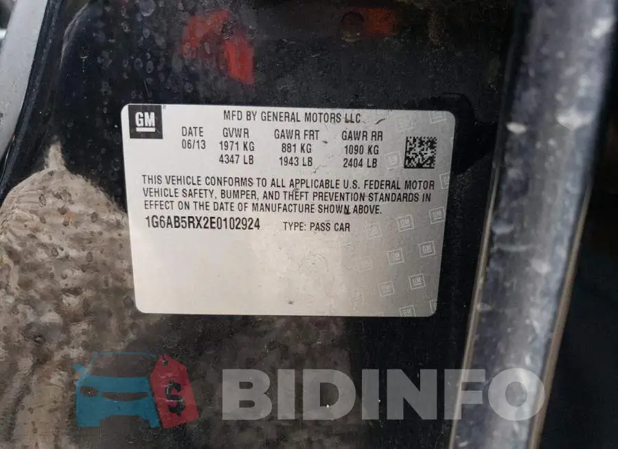 1G6AB5RX2E0102924 Photo# 12