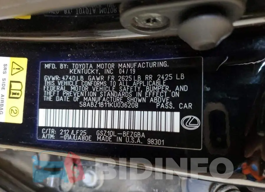 58ABZ1B11KU036208 Photo# 12