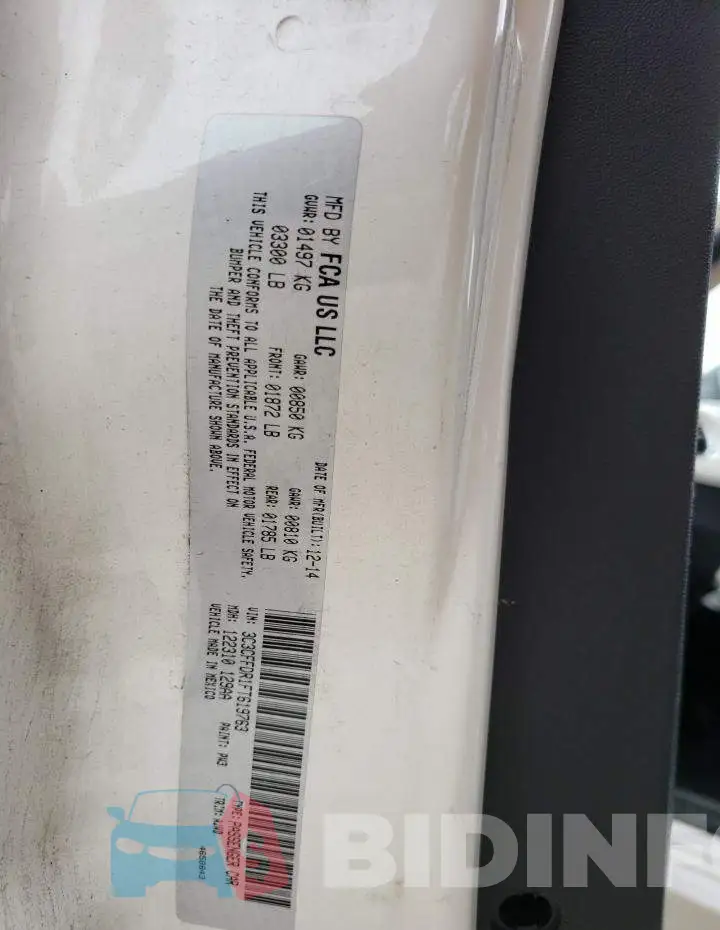 3C3CFFDR1FT619763 Photo# 12
