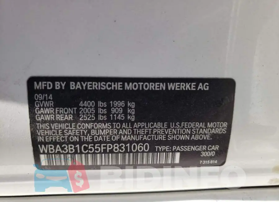 WBA3B1C55FP831060 Photo# 12