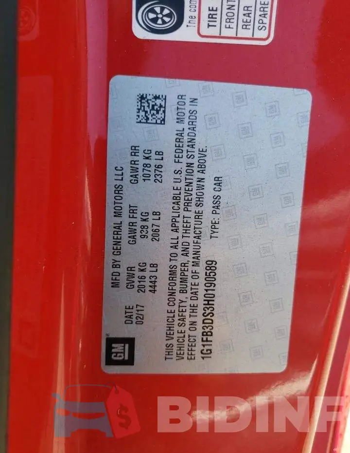 1G1FB3DS3H0190589 Photo# 12