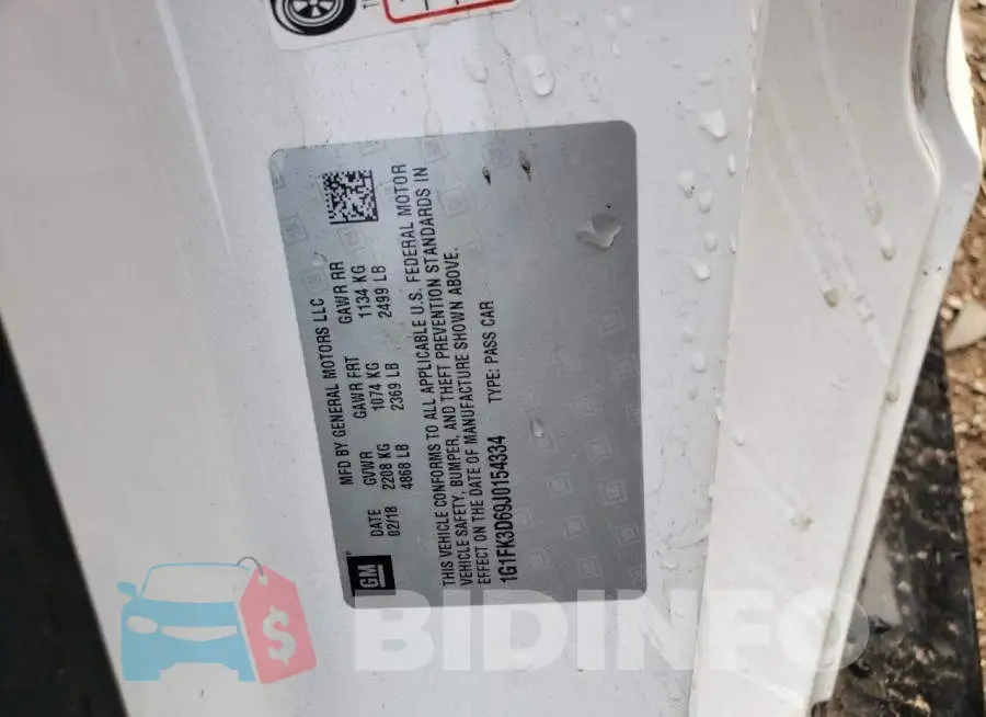 1G1FK3D69J0154334 Photo# 13