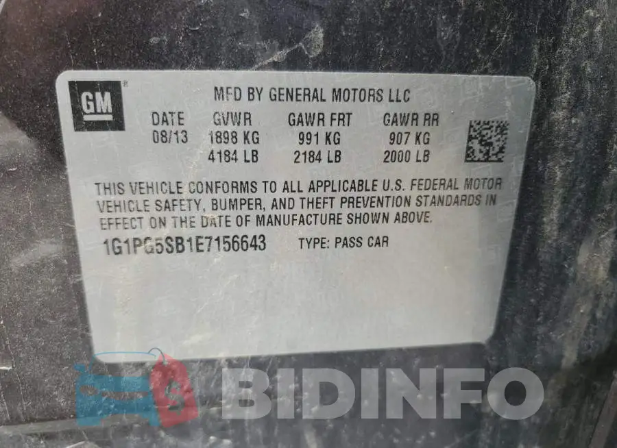 1G1PG5SB1E7156643 Photo# 13