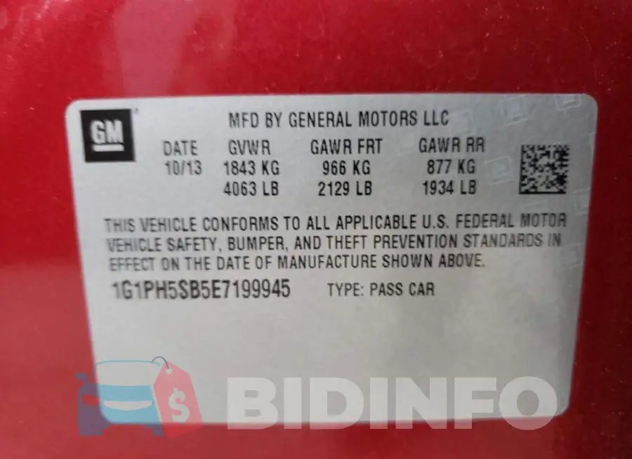 1G1PH5SB5E7199945 Photo# 12