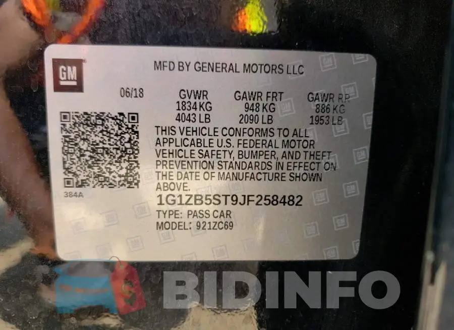 1G1ZB5ST9JF258482 Photo# 12