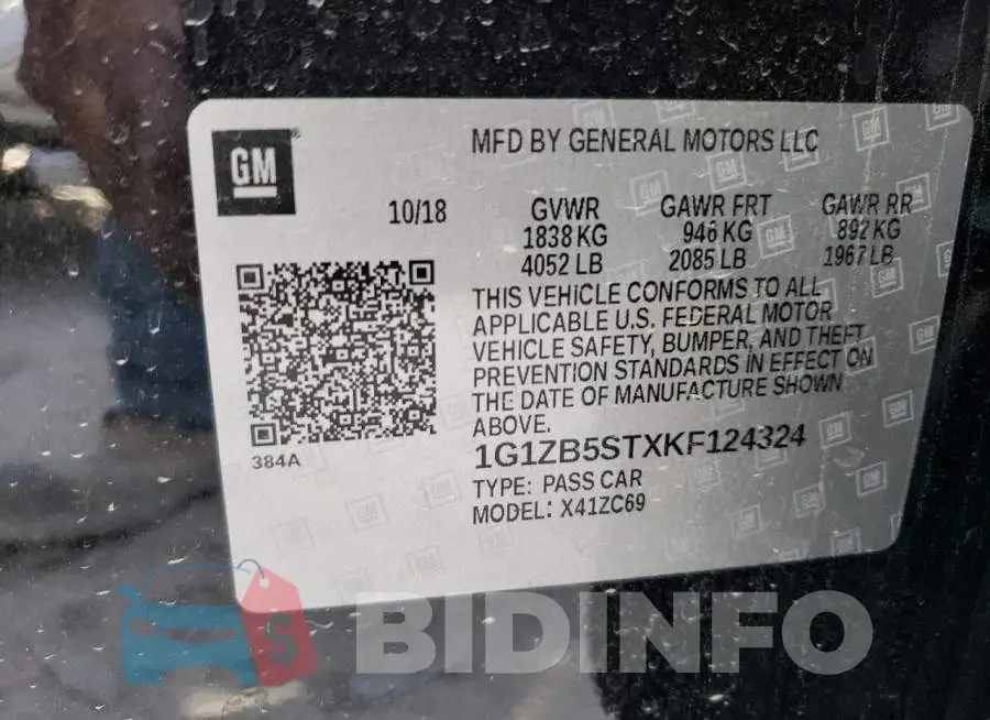 1G1ZB5STXKF124324 Photo# 12