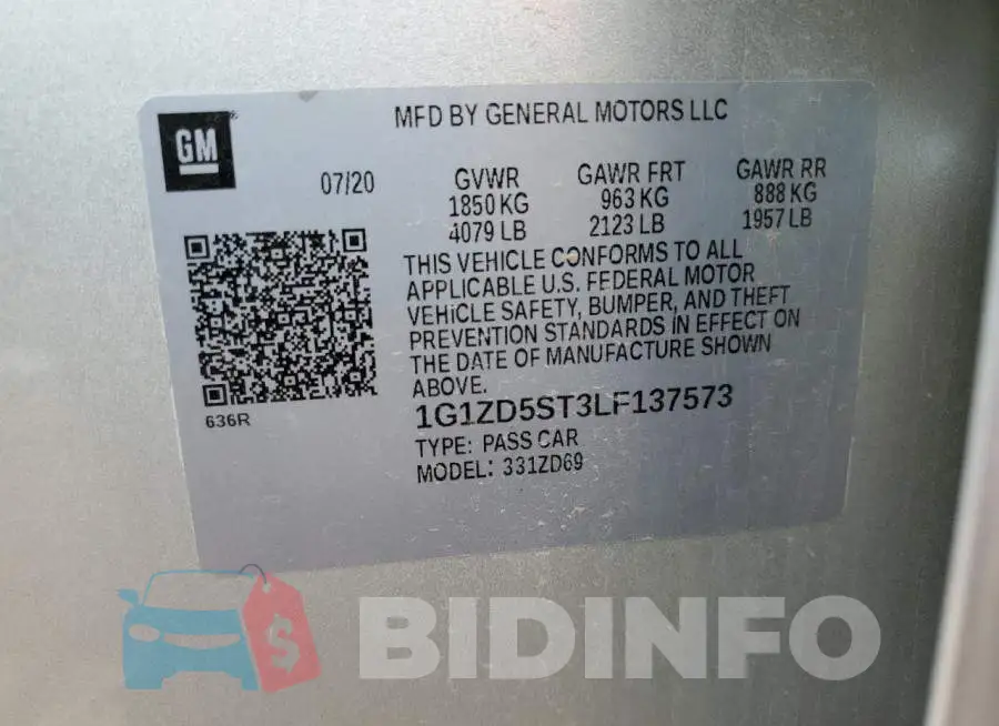 1G1ZD5ST3LF137573 Photo# 10