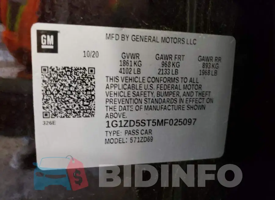 1G1ZD5ST5MF025097 Photo# 12