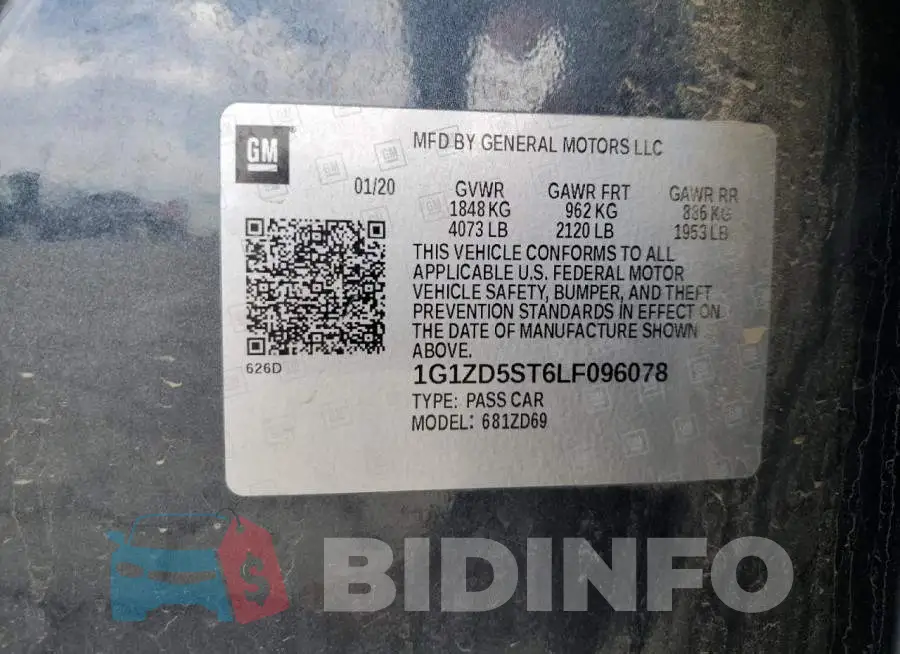 1G1ZD5ST6LF096078 Photo# 12