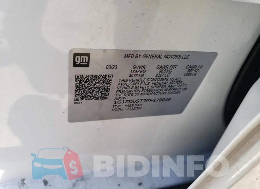 1G1ZD5ST7PF178049 Photo# 13
