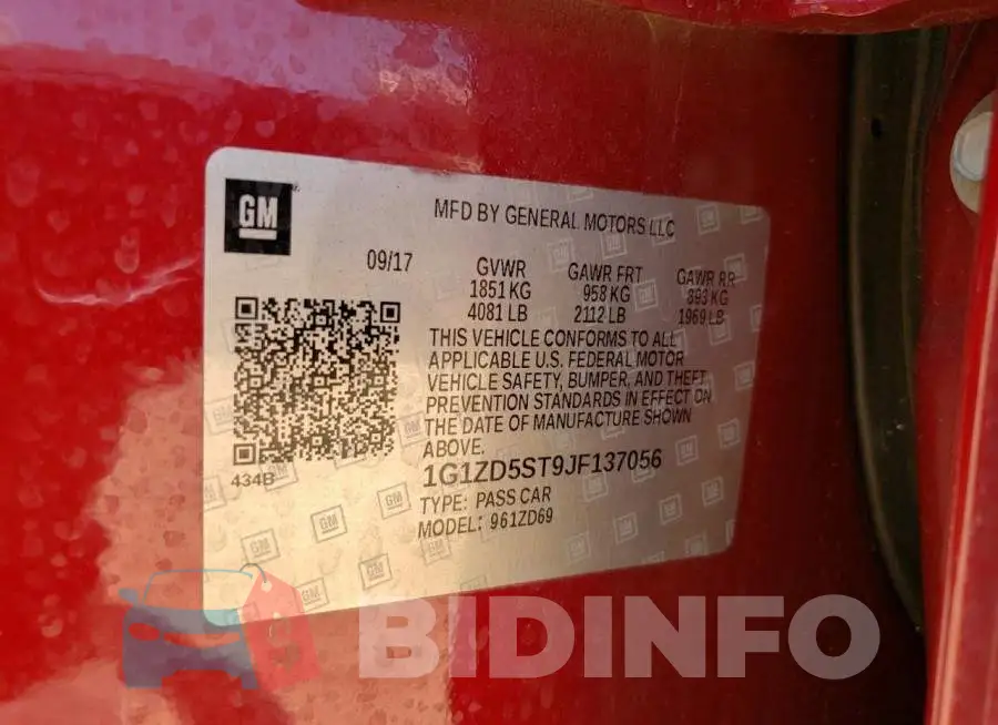1G1ZD5ST9JF137056 Photo# 12