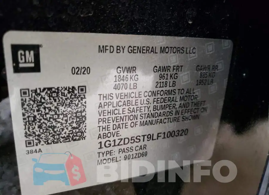 1G1ZD5ST9LF100320 Photo# 13