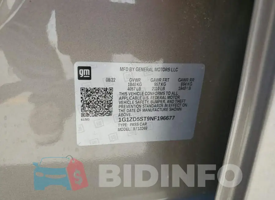 1G1ZD5ST9NF196677 Photo# 12