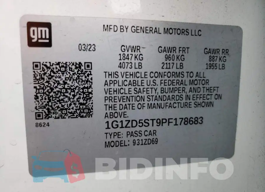1G1ZD5ST9PF178683 Photo# 12