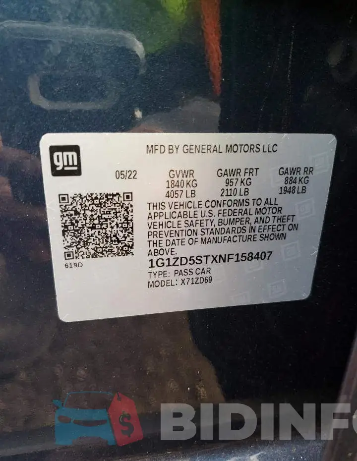 1G1ZD5STXNF158407 Photo# 12