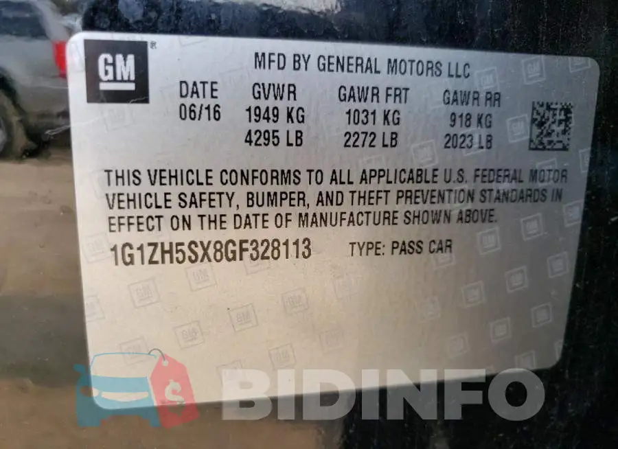 1G1ZH5SX8GF328113 Photo# 12