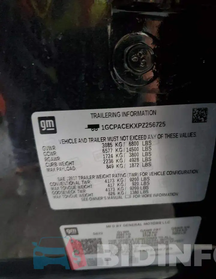 1GCPACEKXPZ256725 Photo# 12