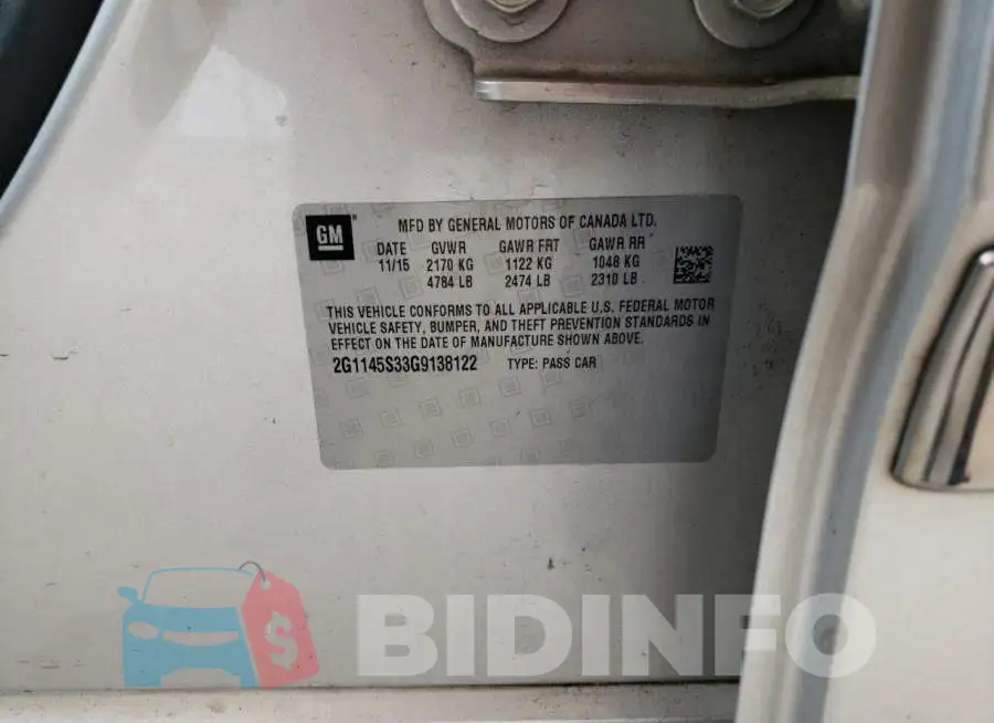 2G1145S33G9138122 Photo# 12