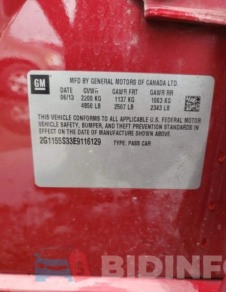 2G1155S33E9116129 Photo# 13