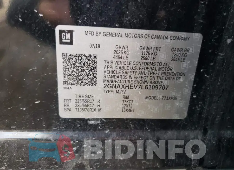 2GNAXHEV7L6109707 Photo# 13