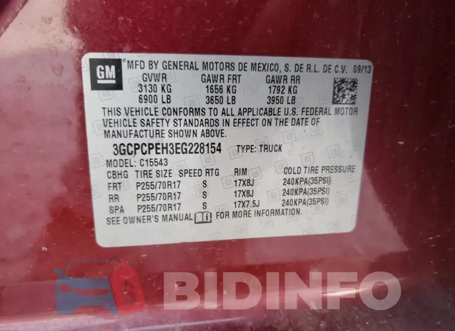 3GCPCPEH3EG228154 Photo# 13