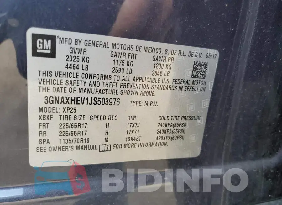 3GNAXHEV1JS503976 Photo# 12