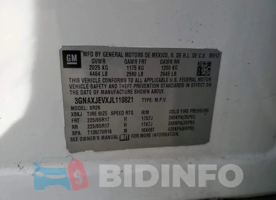 3GNAXJEVXJL110821 Photo# 13