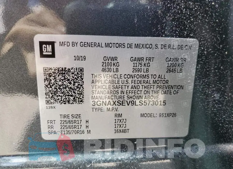 3GNAXSEV9LS573015 Photo# 14
