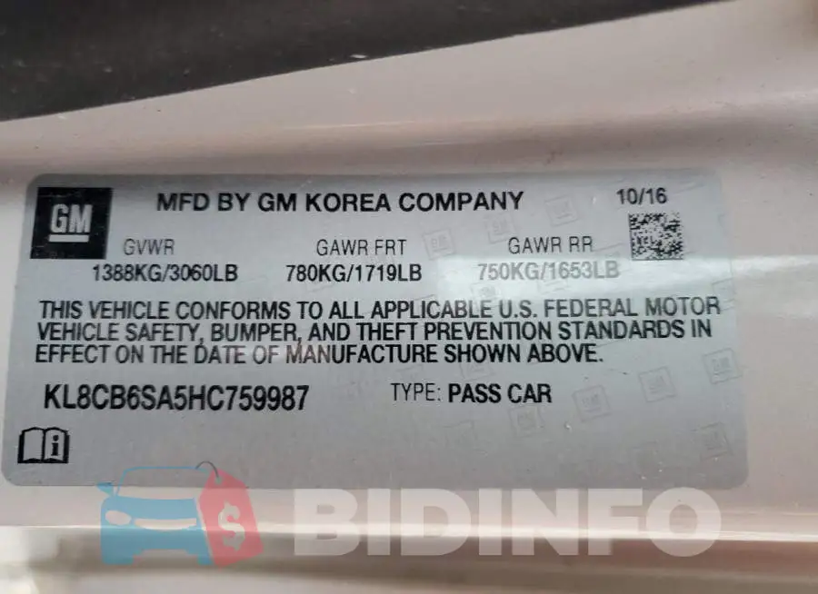 KL8CB6SA5HC759987 Photo# 12
