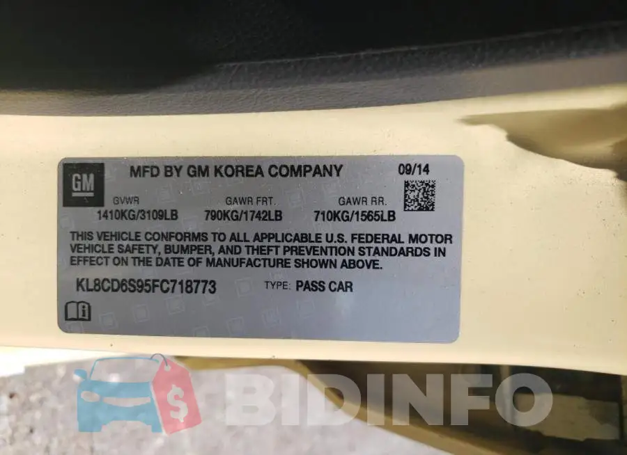 KL8CD6S95FC718773 Photo# 12