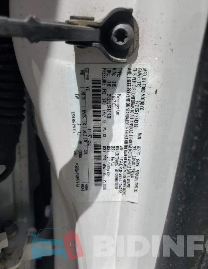 1FADP3F26EL104768 Photo# 12