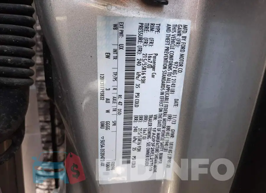 1FADP3F26EL217619 Photo# 13