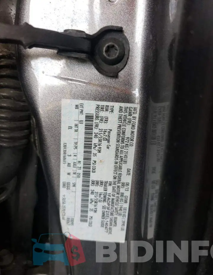 1FADP3F2XEL140477 Photo# 12