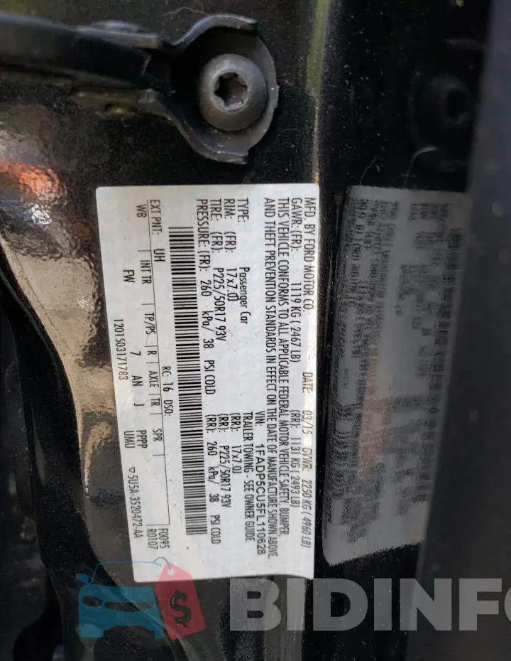 1FADP5CU5FL110628 Photo# 12