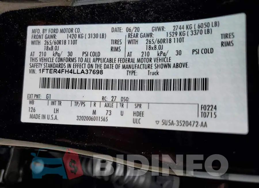 1FTER4FH4LLA37698 Photo# 13